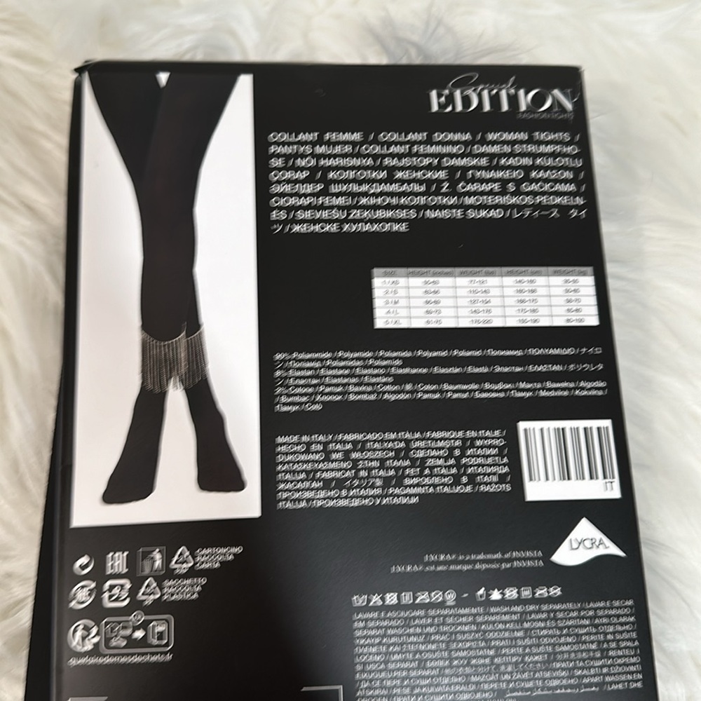 Calzedonia limited edition tights with detachable jewel ankle bracelets